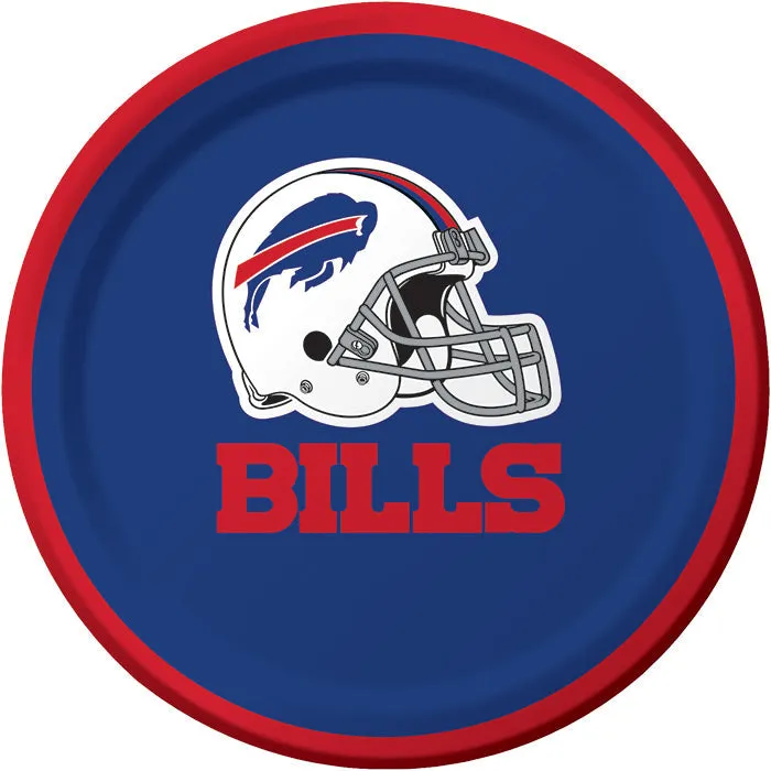 Bulk Buffalo Bills Paper Dessert Plates (96 per Case)