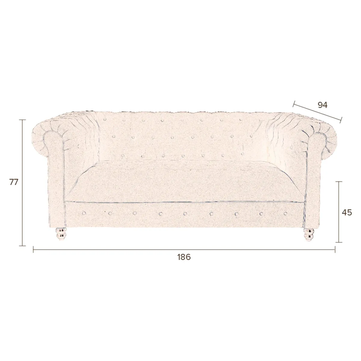 Chester Velvet Sofa