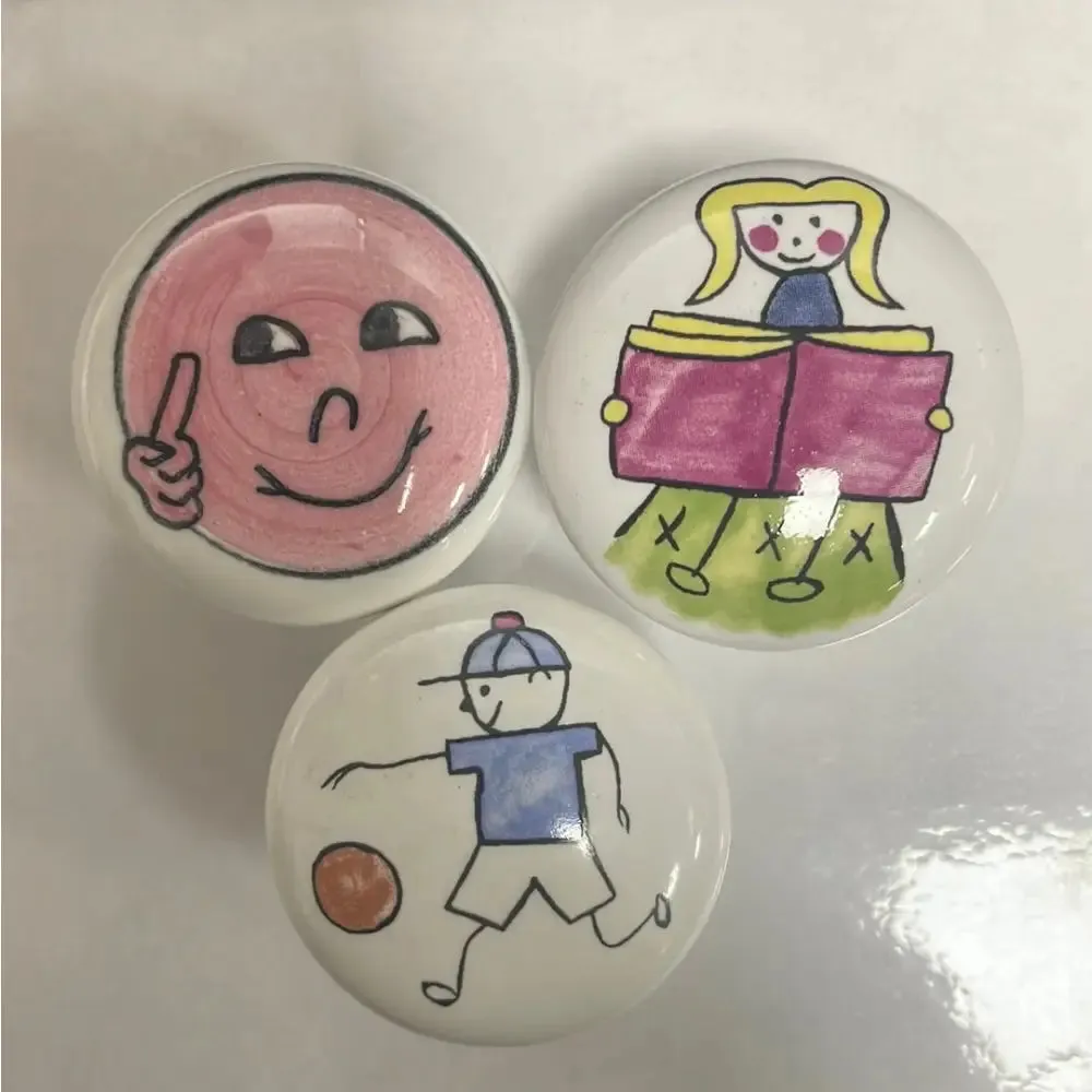 Children’s Cupboard Door Knob - Football / Girl / Smylie Face