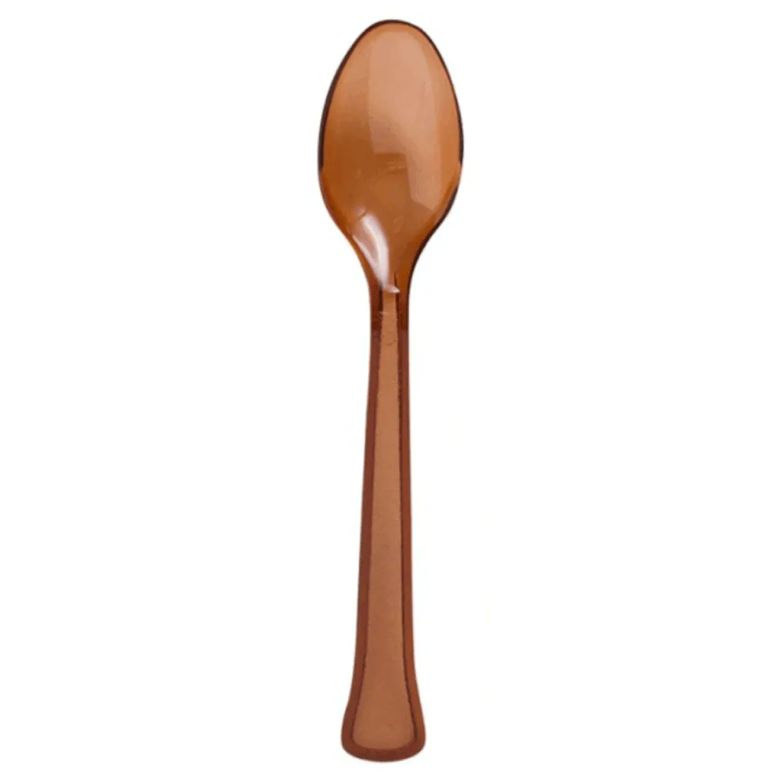 Chocolate Brown Heavy Duty Plastic Spoons | 20ct