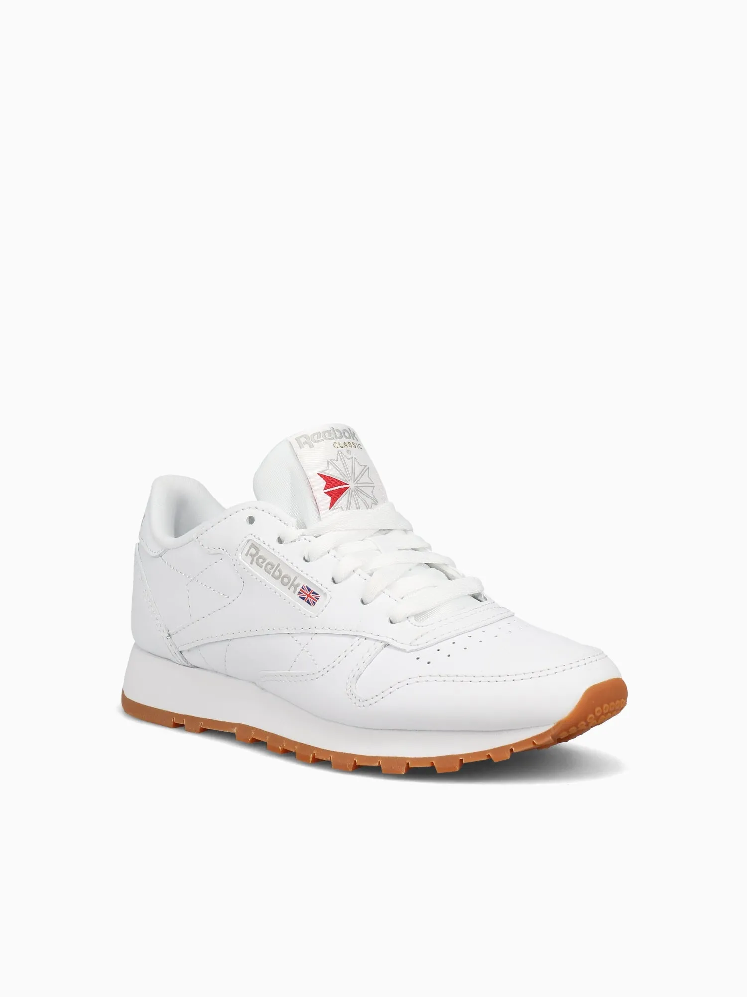 Classic Leather Wht Grey Gum leather