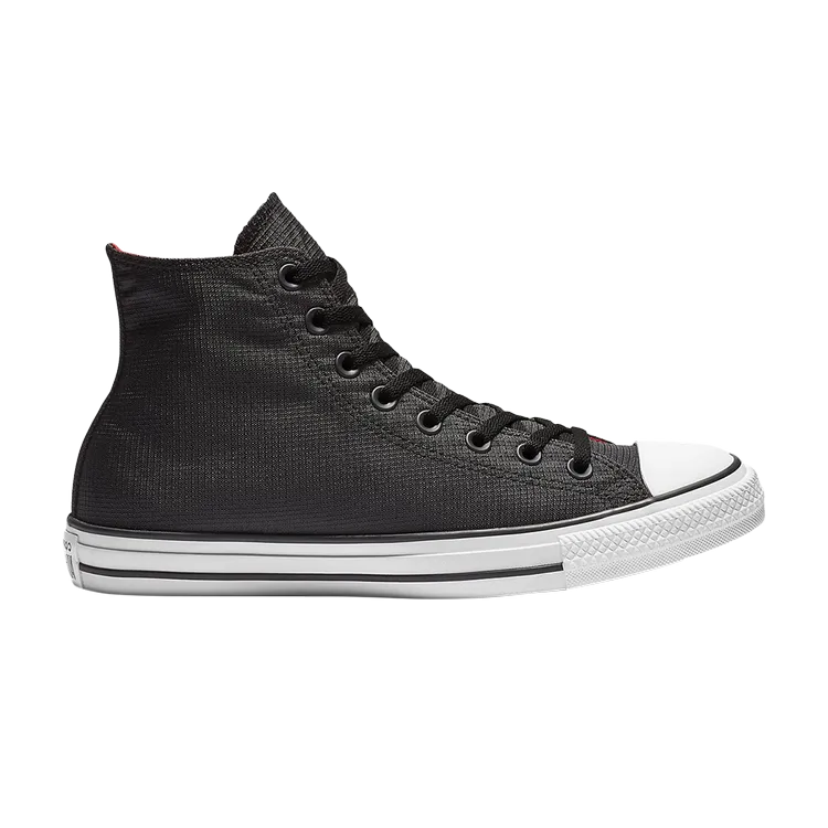 Converse Chuck Taylor All Star Hi Nylon 'Black' Sneakers, black