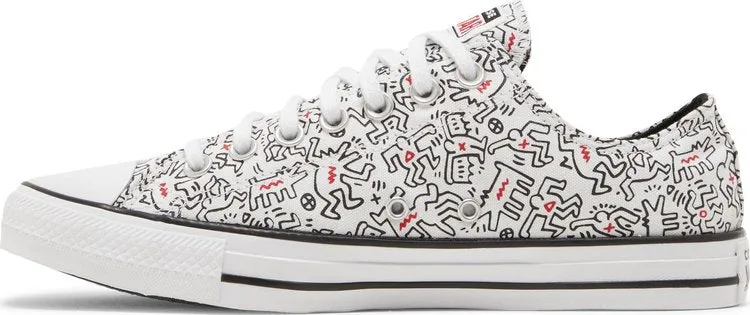 Converse Keith Haring x Chuck Taylor All Star Low Dancing Figures Allover Print Sneakers, White