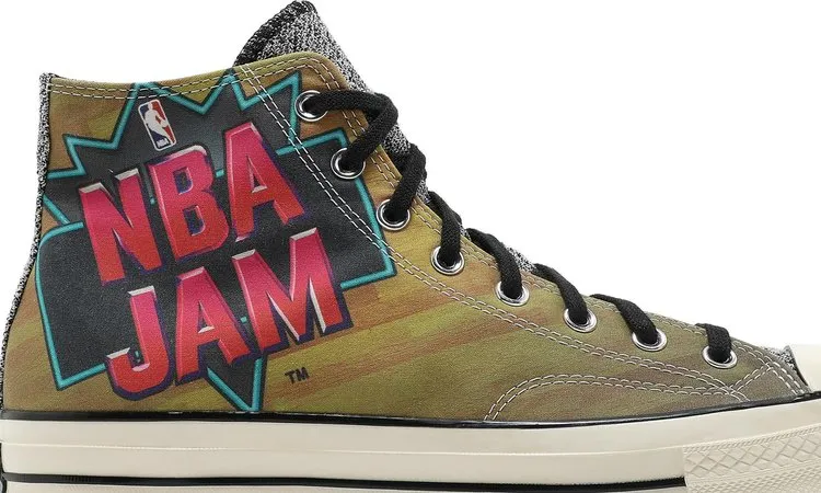 Converse NBA Jam x Chuck 70 High Hardwood Floor Sneakers, Brown