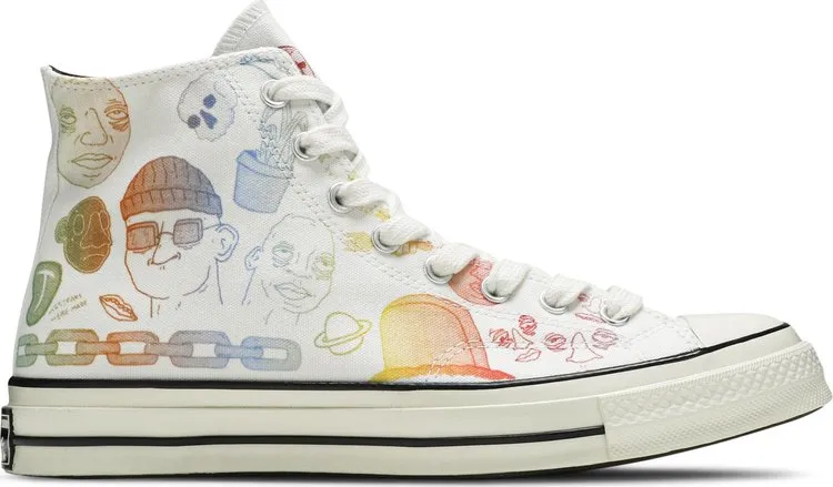 Converse Tyler, The Creator x Foot Locker x Chuck 70 Artist Series sneakers, white