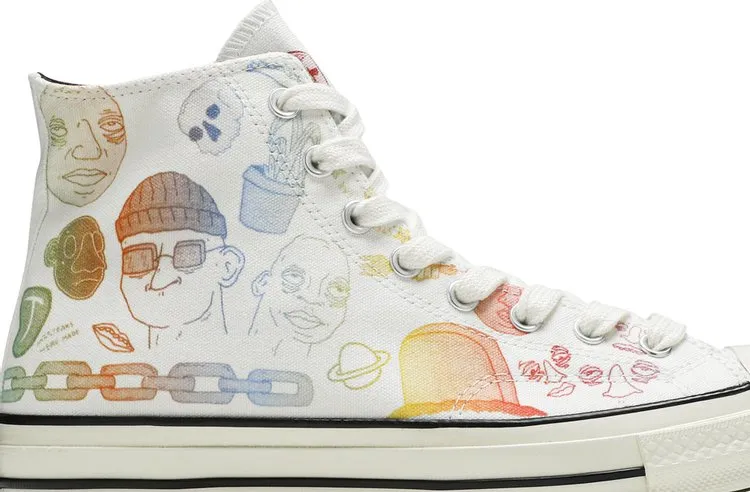 Converse Tyler, The Creator x Foot Locker x Chuck 70 Artist Series sneakers, white