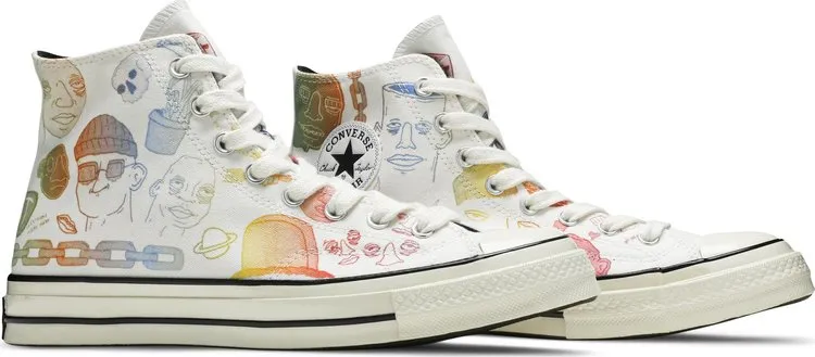 Converse Tyler, The Creator x Foot Locker x Chuck 70 Artist Series sneakers, white