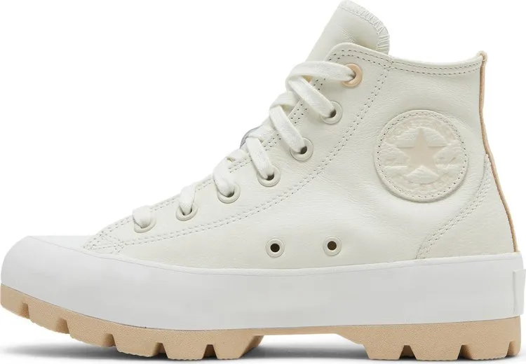 Converse Wmns Chuck Taylor All Star Lugged High Egret Sneakers, Brown