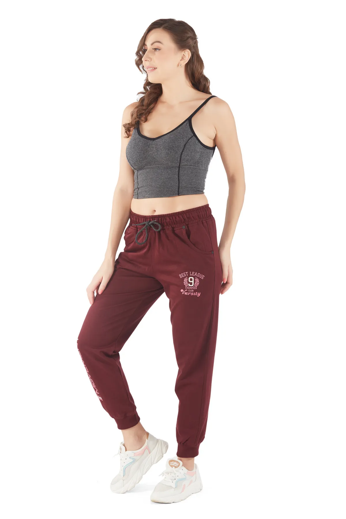 Cotton Regular Fit Joggers With Pockets