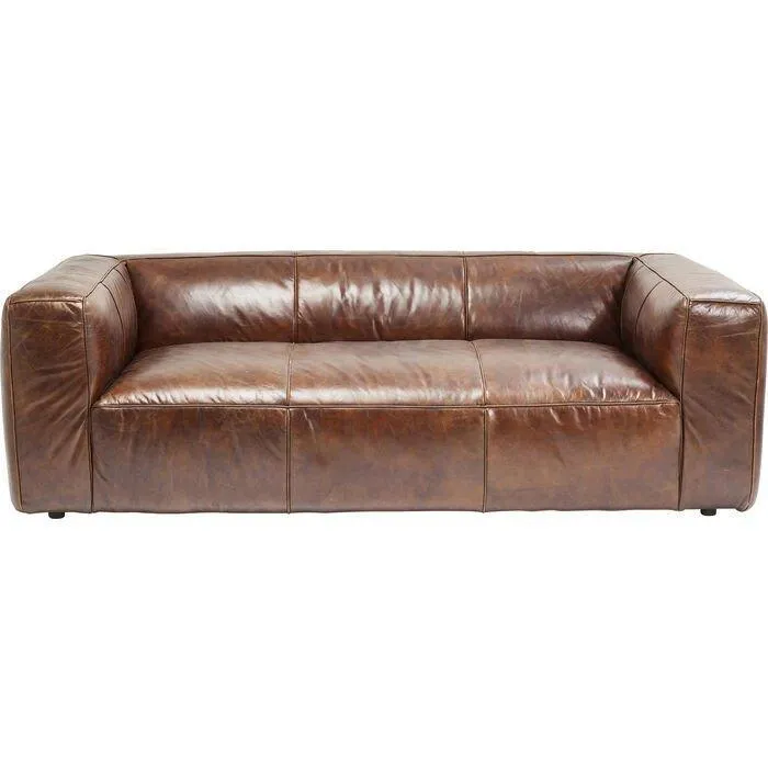 Cubetto Brown Leather Sofa