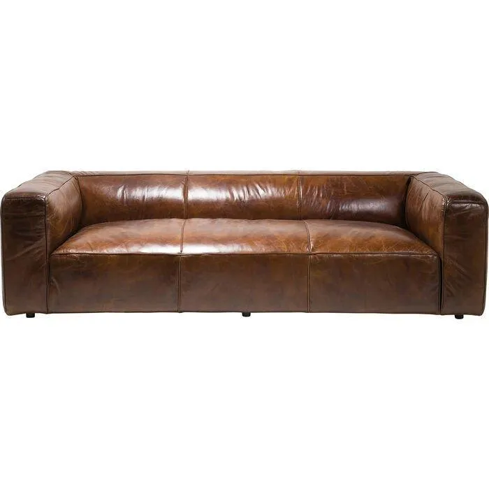 Cubetto Brown Leather Sofa