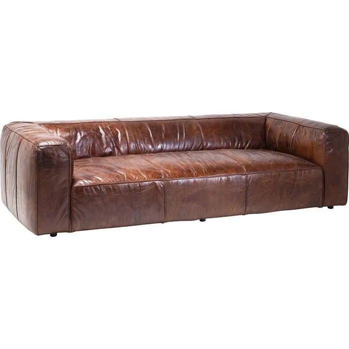 Cubetto Brown Leather Sofa