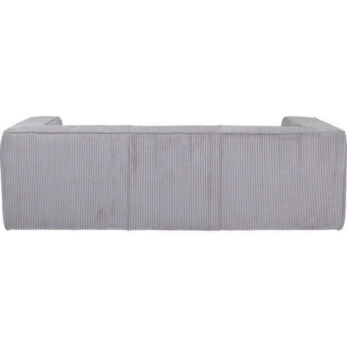 Cubetto Light Grey Corduroy 3 Seater Sofa