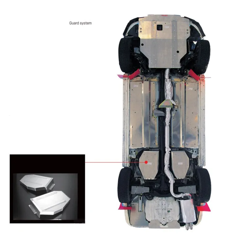 CUSCO 438 215 A Under body guard system (fuel tank guard) for MAZDA Demio (DE5FS)