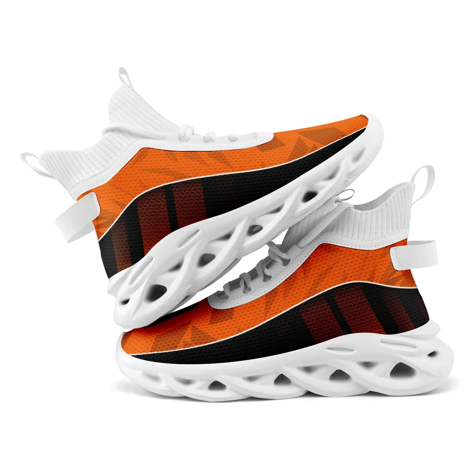 Custom Black Orange Maxsoul Shoes Personalized Sneaker FN029A-D020158-3