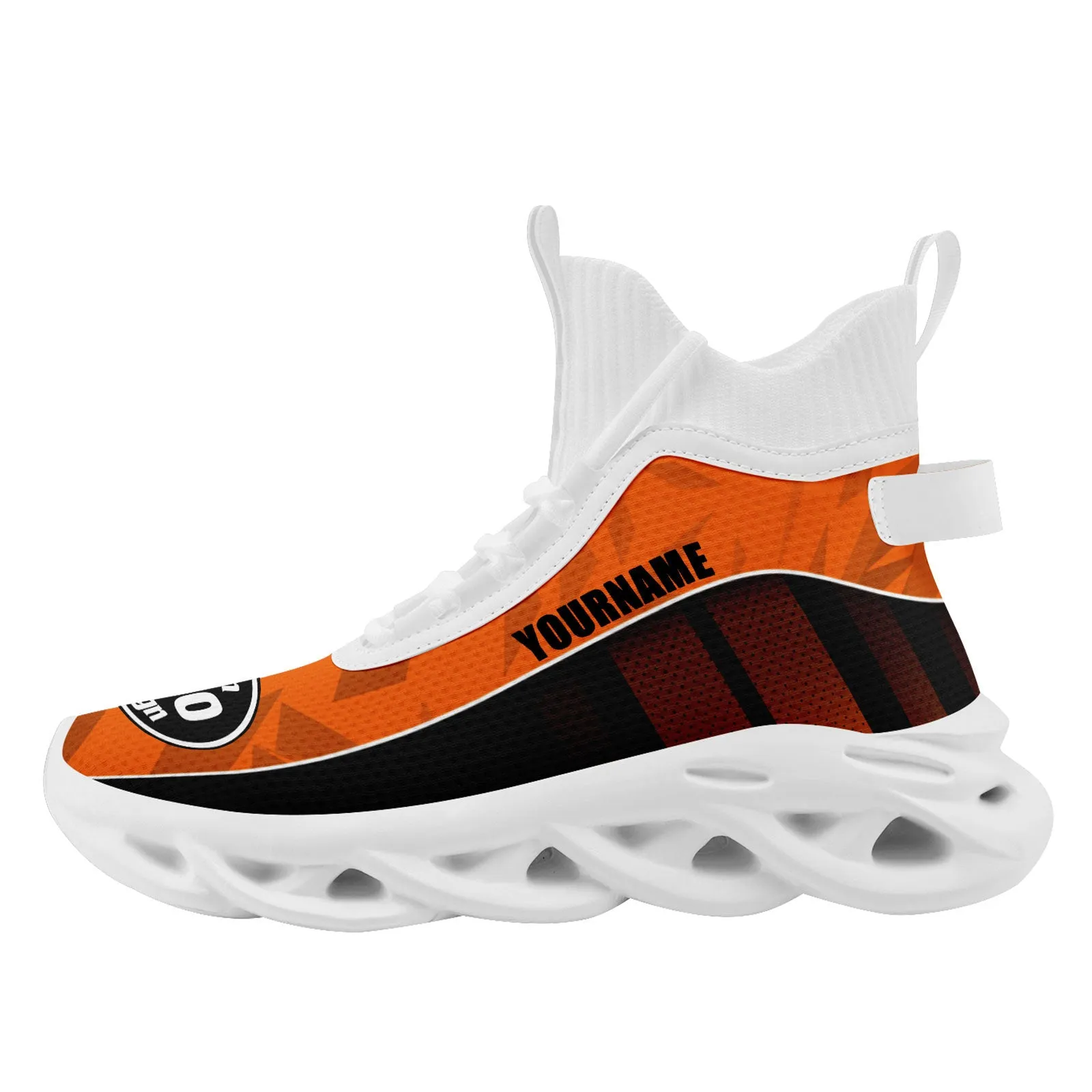 Custom Black Orange Maxsoul Shoes Personalized Sneaker FN029A-D020158-3