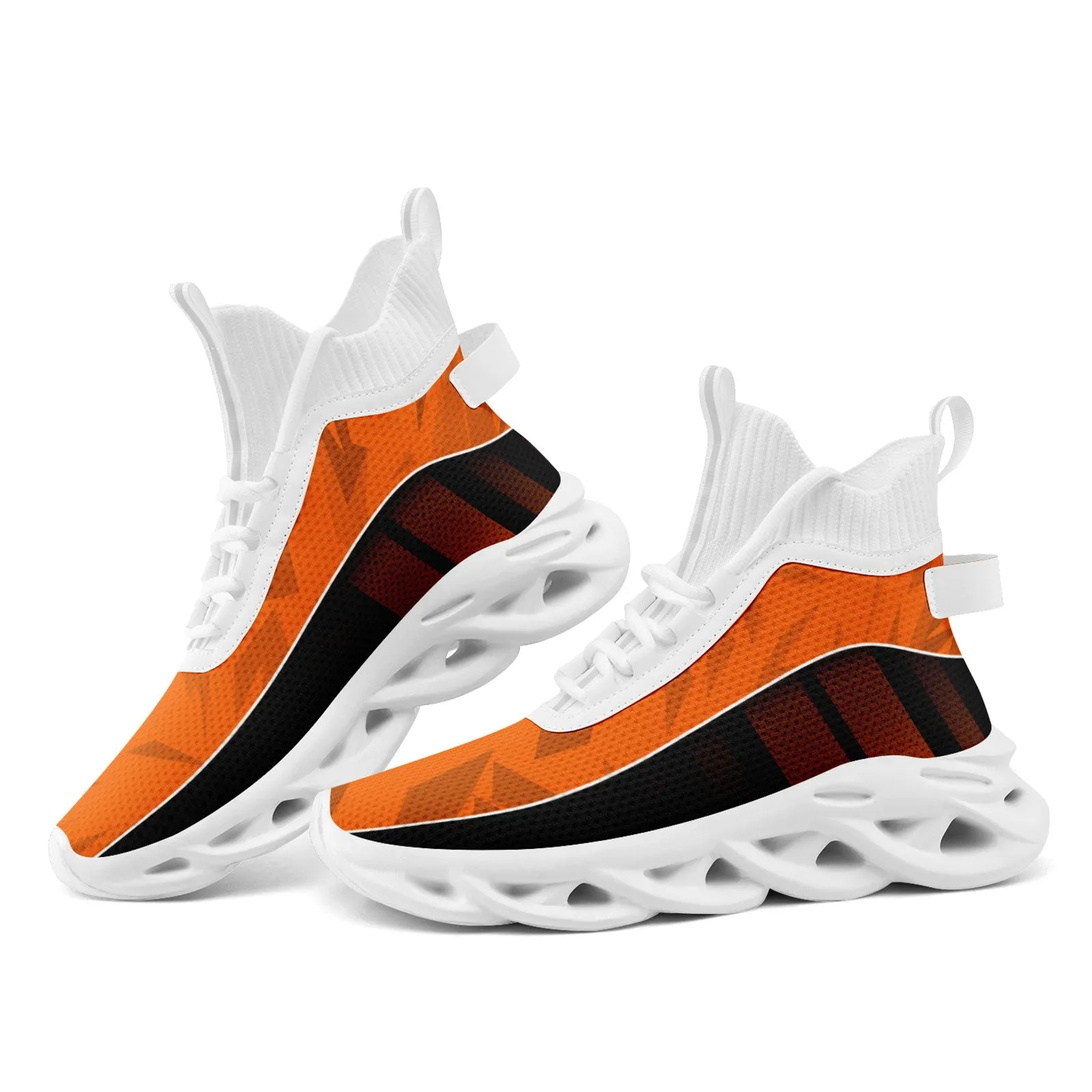 Custom Black Orange Maxsoul Shoes Personalized Sneaker FN029A-D020158-3