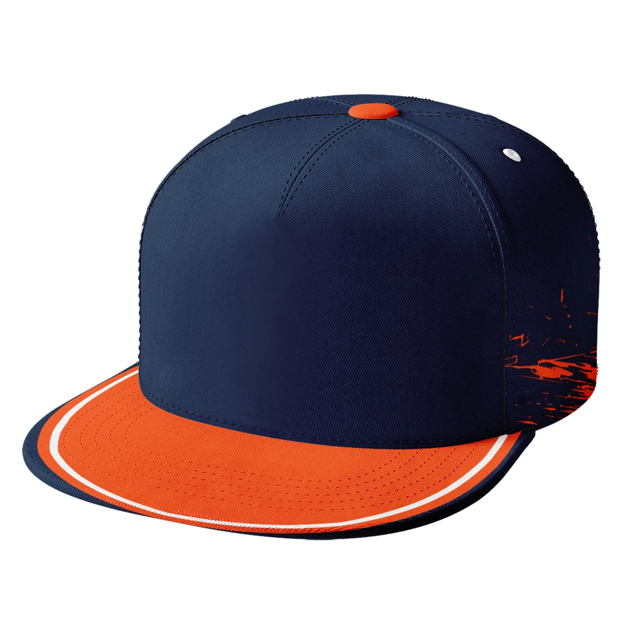 Custom Blue Orange White Denver MaxSoul Shoes and Hat Combo Offer Personalized Combo ZH-D020264-10