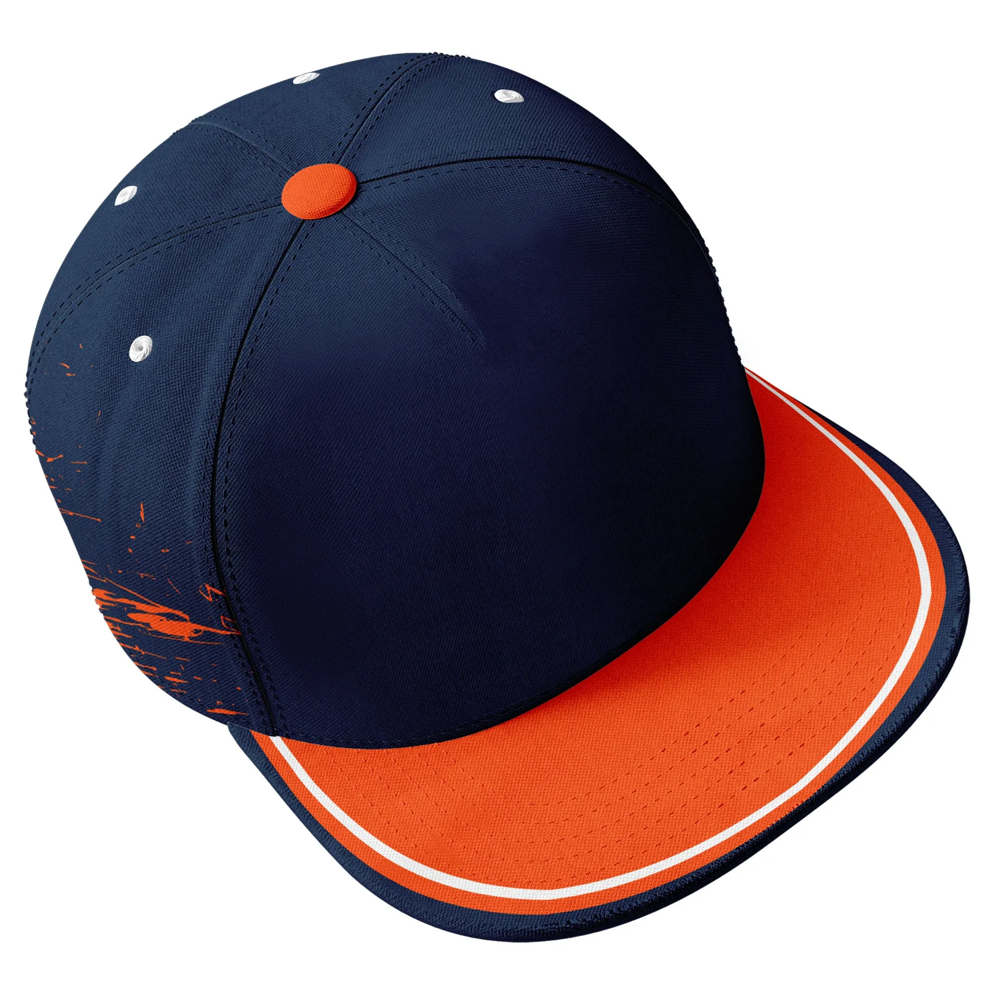 Custom Blue Orange White Denver MaxSoul Shoes and Hat Combo Offer Personalized Combo ZH-D020264-10