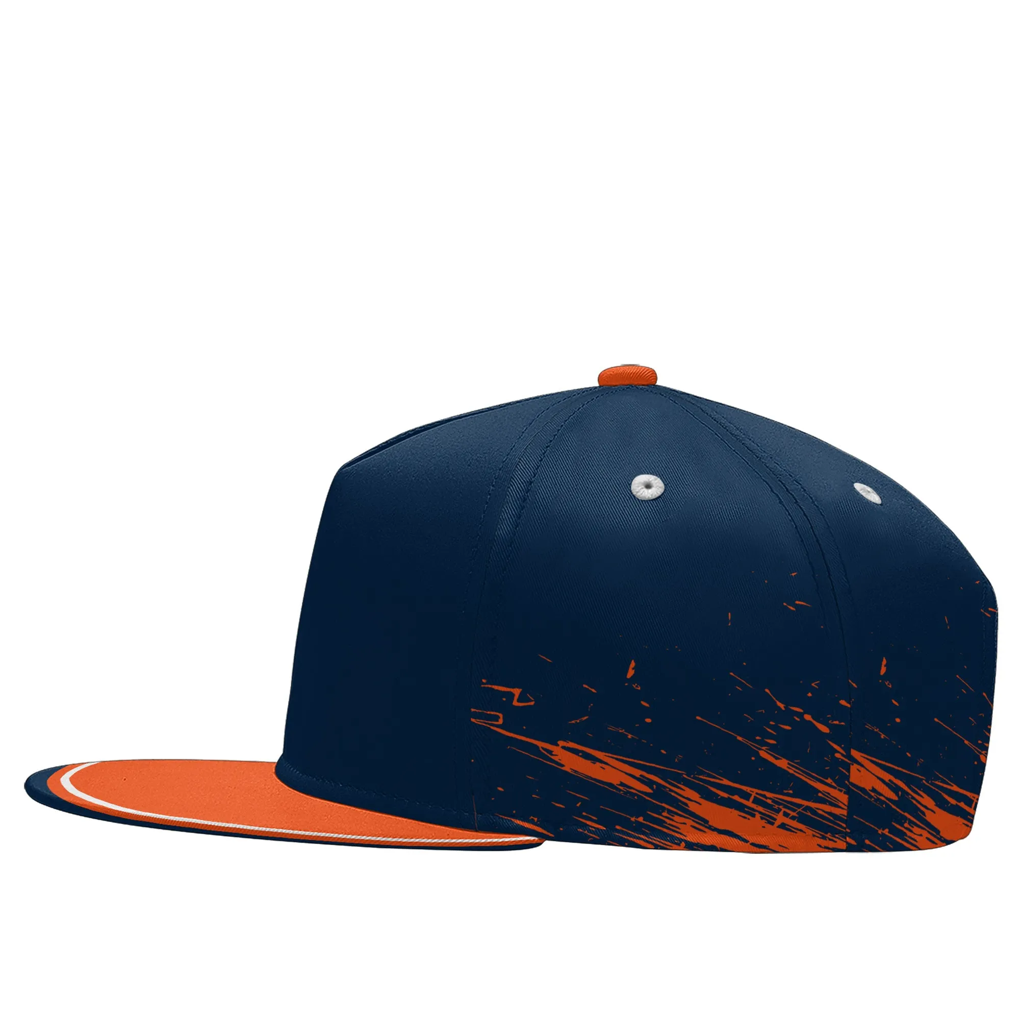 Custom Blue Orange White Denver MaxSoul Shoes and Hat Combo Offer Personalized Combo ZH-D020264-10