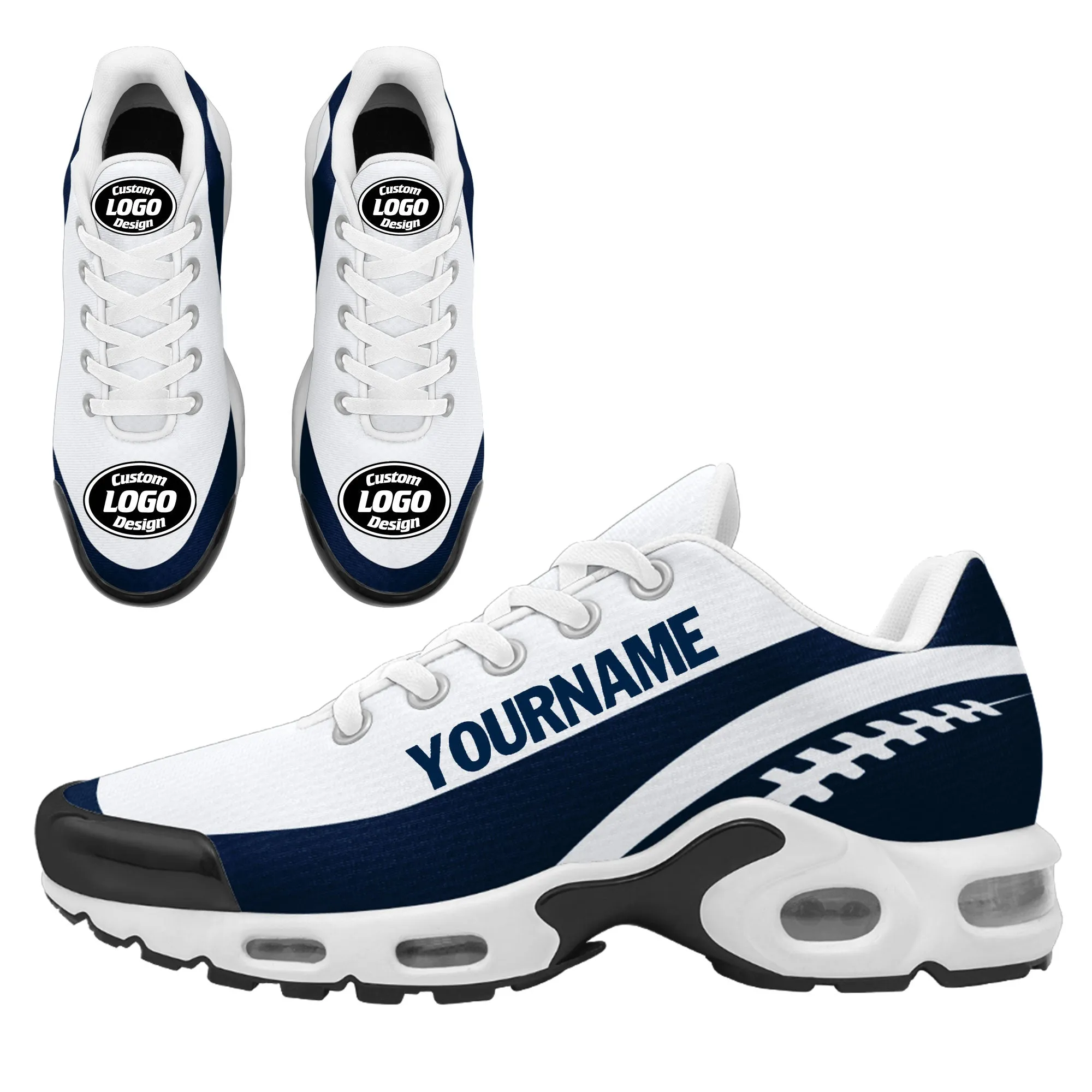 Custom Blue White Jersey and TN Shoes Combo Offer Personalized ZH-D0200101-9