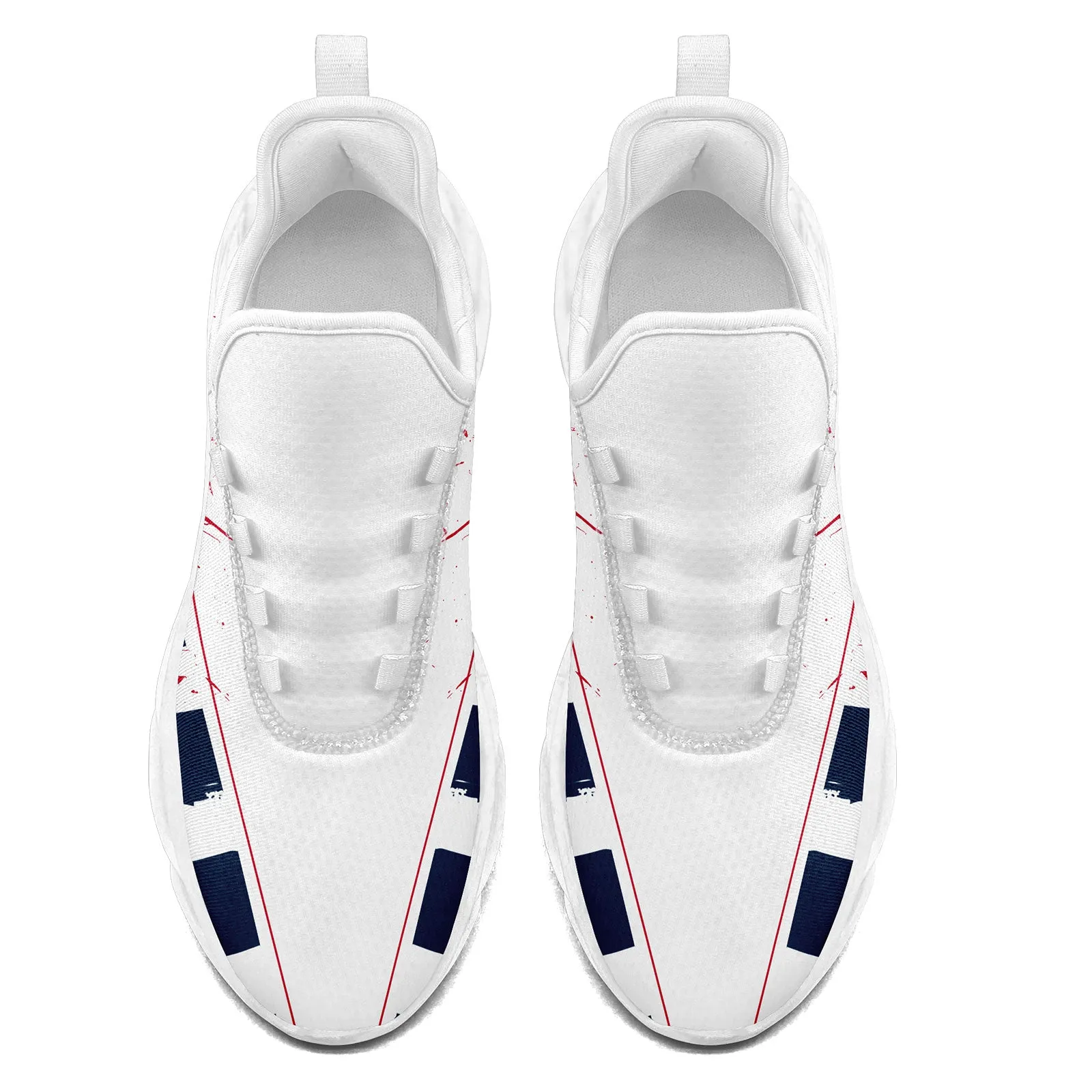 Custom Blue White Red New England Maxsoul Shoes Personalized Sneaker FN003-D020260-26