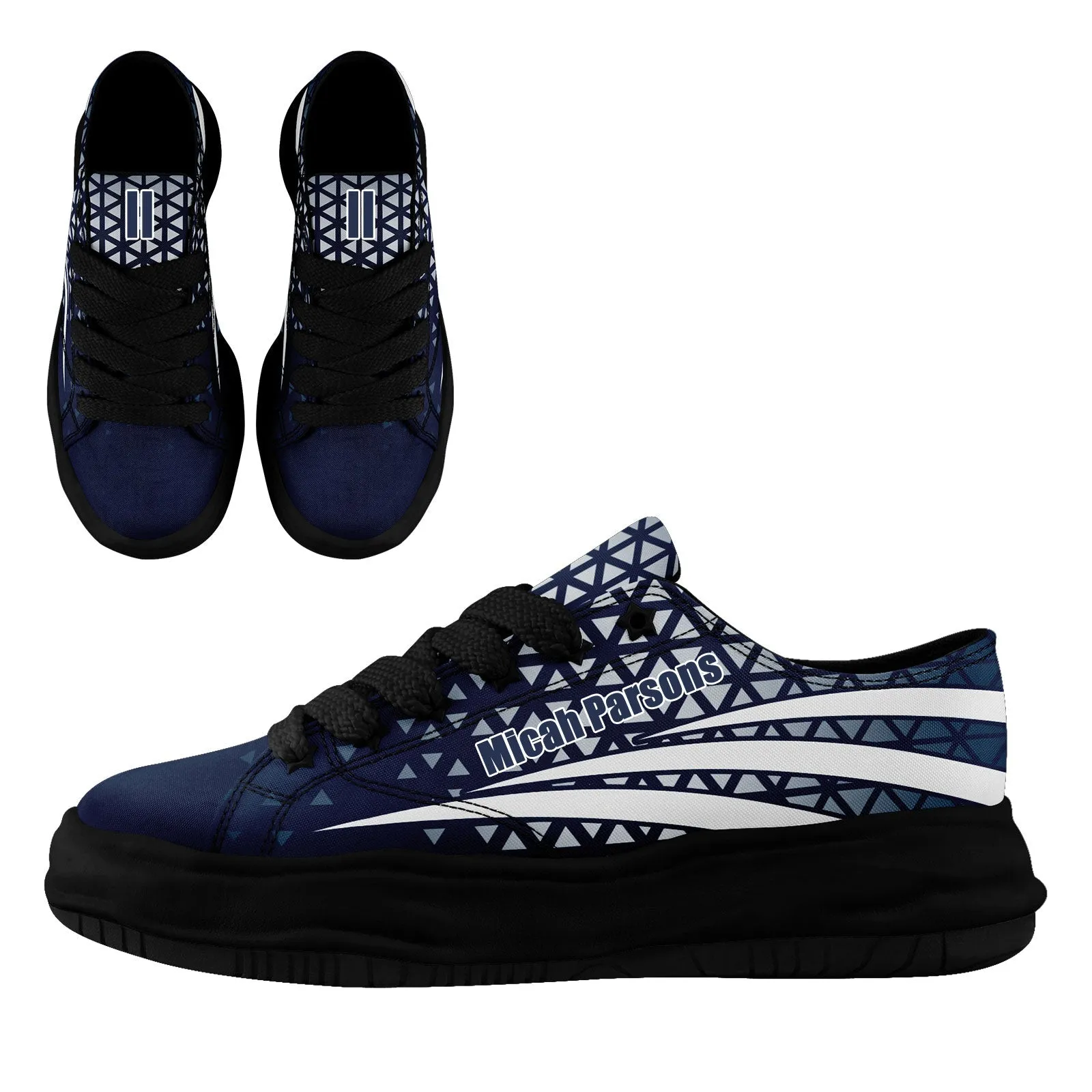 Custom Blue White Texas Shoes Personalized Sneaker FN038-D023003-9 Custom Online