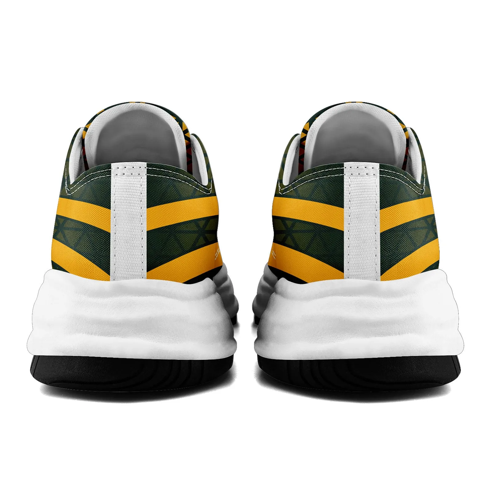 Custom Green Yellow Wisconsin Shoes Personalized Sneaker FN038-D023003-13