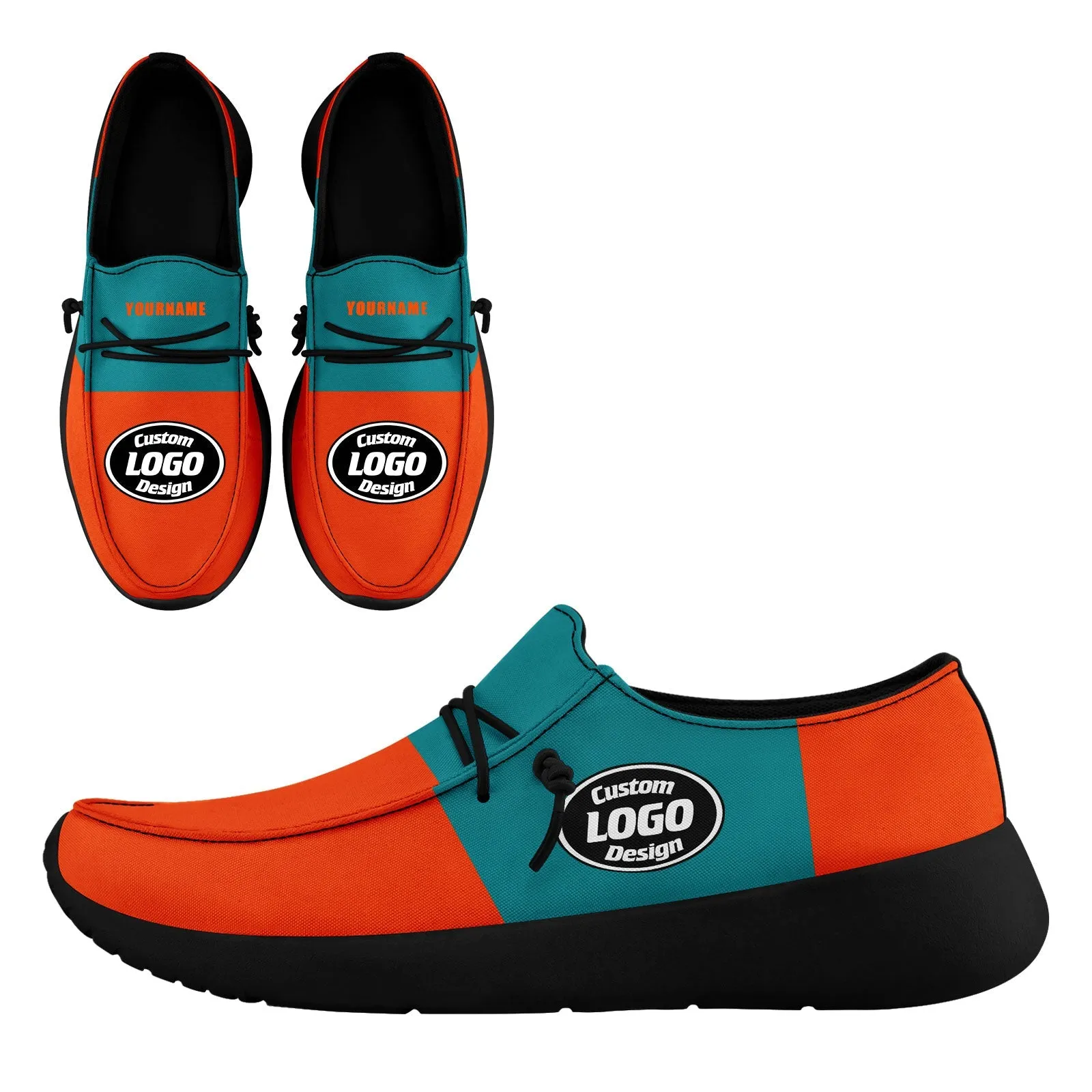 Custom Miami Orange Green Shoes Personalized Sneaker FN018-D020278-24 Custom Online