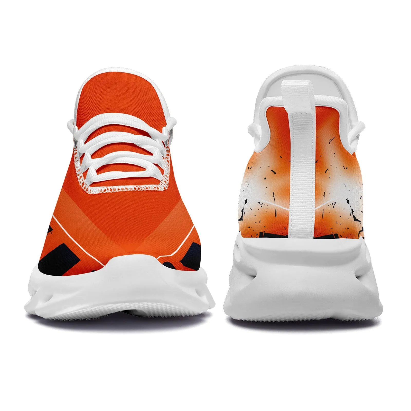 Custom Orange Blue Chicago MaxSoul Shoes and Hat Combo Offer Personalized Combo ZH-D020264-7