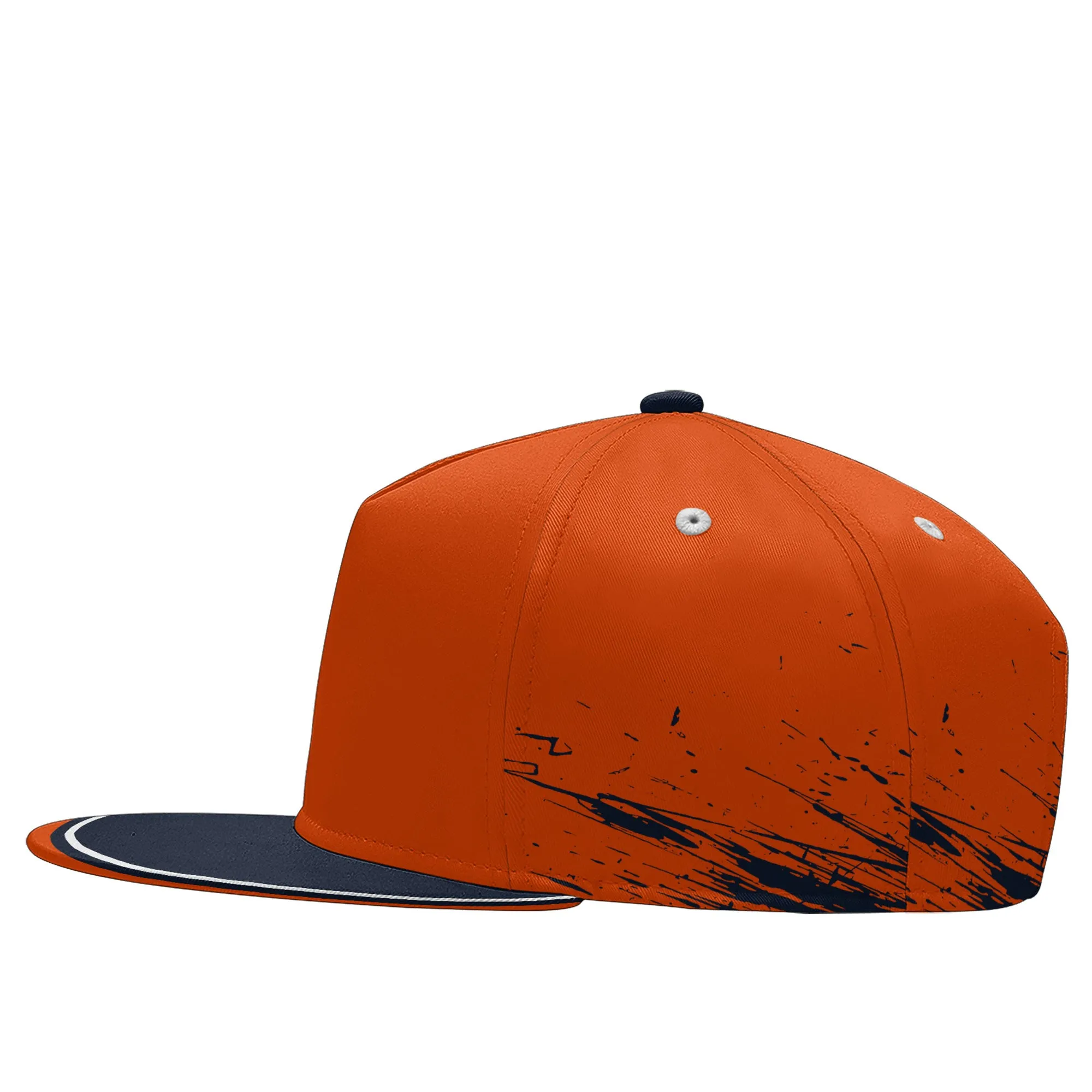 Custom Orange Blue Chicago MaxSoul Shoes and Hat Combo Offer Personalized Combo ZH-D020264-7