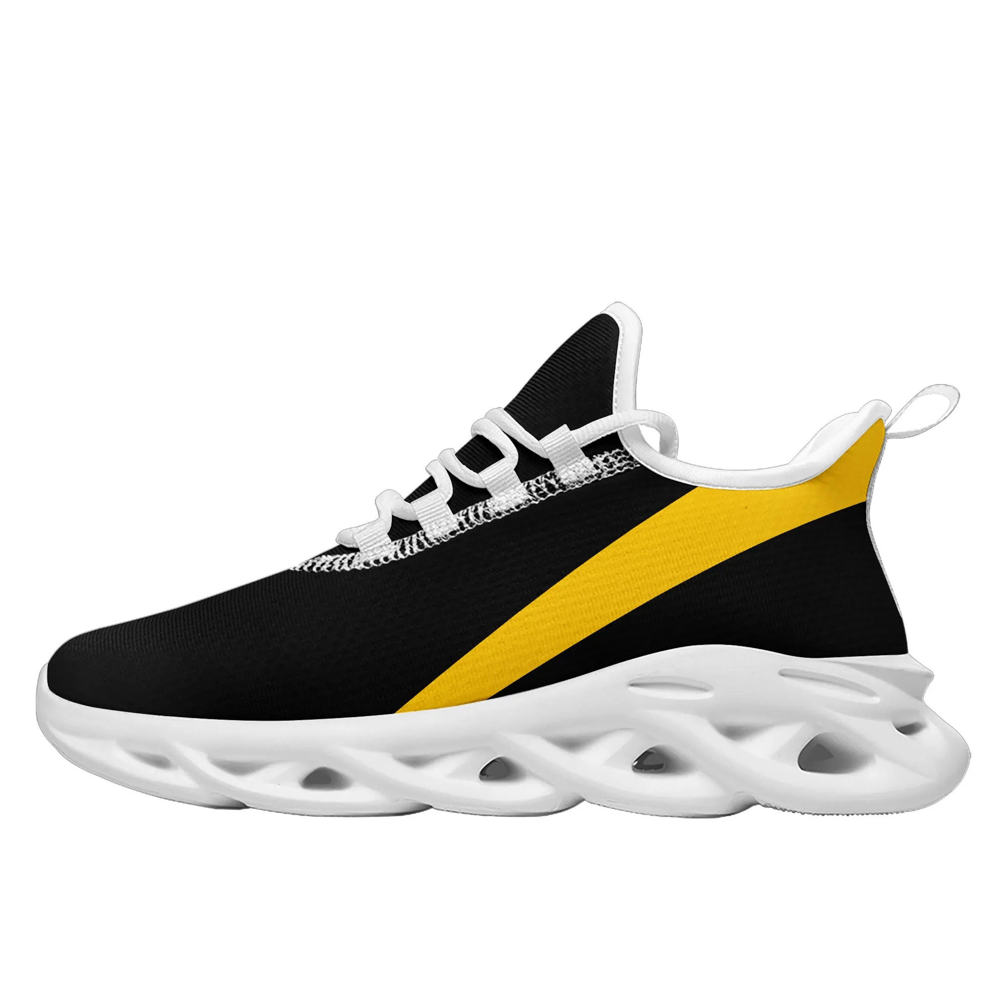 Custom Yellow Black Jersey MaxSoul Shoes and Hat Combo Offer Personalized ZH-bd0b007e-c