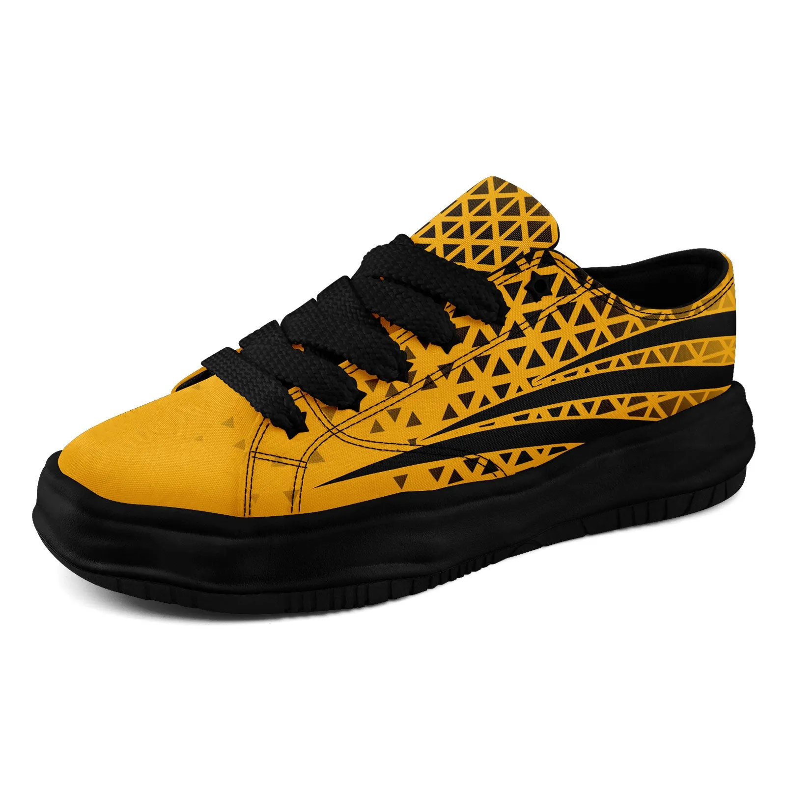 Custom Yellow Black Pennsylvania Shoes Personalized Sneaker FN038-D023003-30