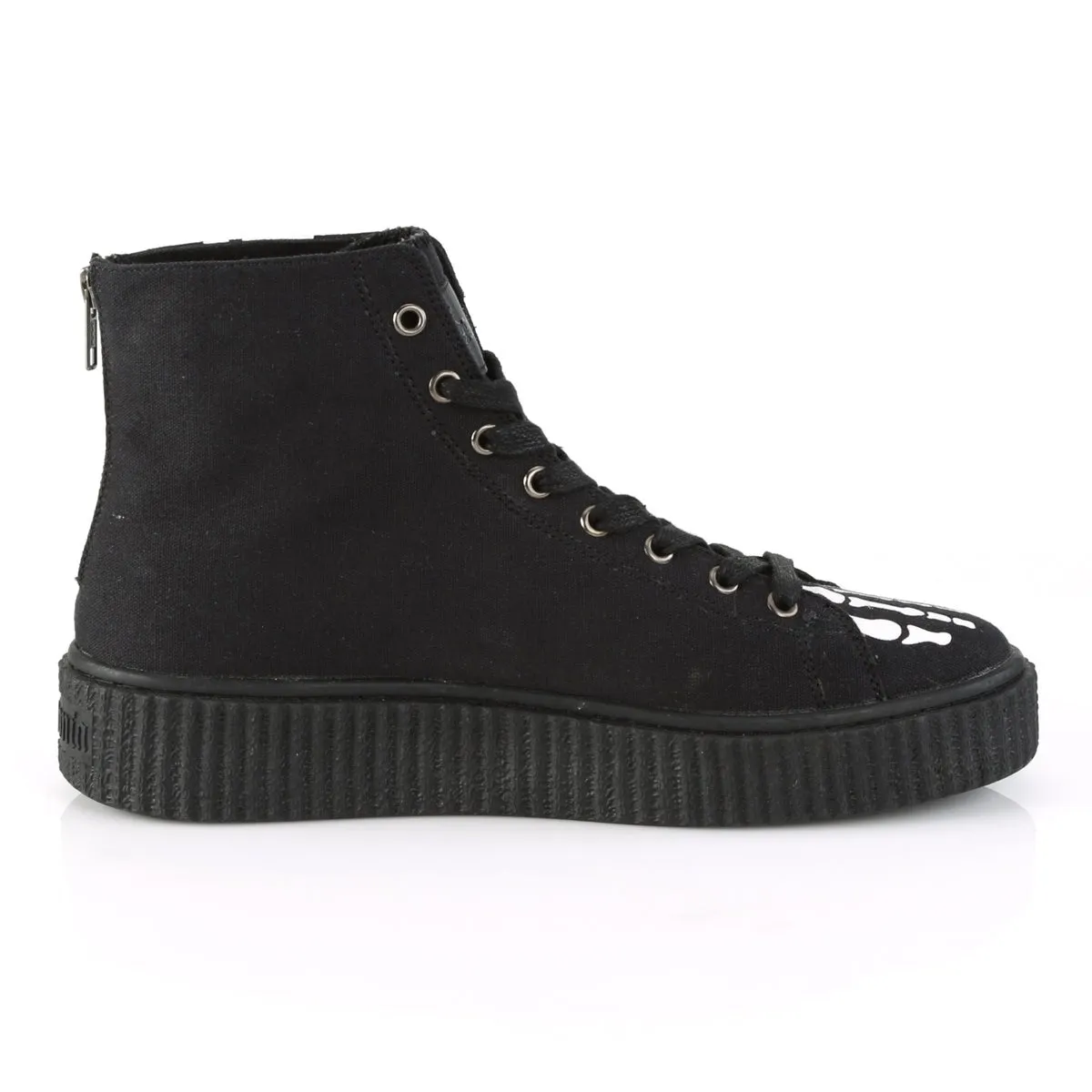 Demonia SNEEKER-252 | Black Canvas Sneakers