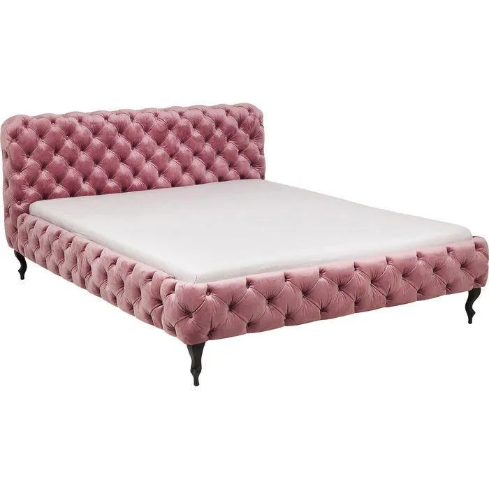 Desire Mauve Velvet Bed