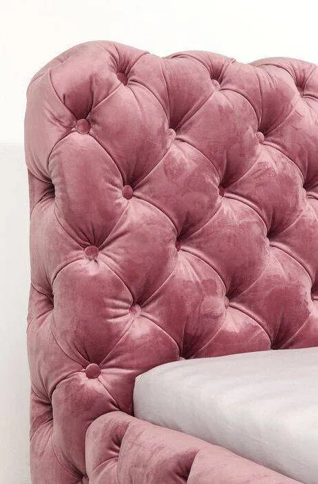 Desire Mauve Velvet Bed