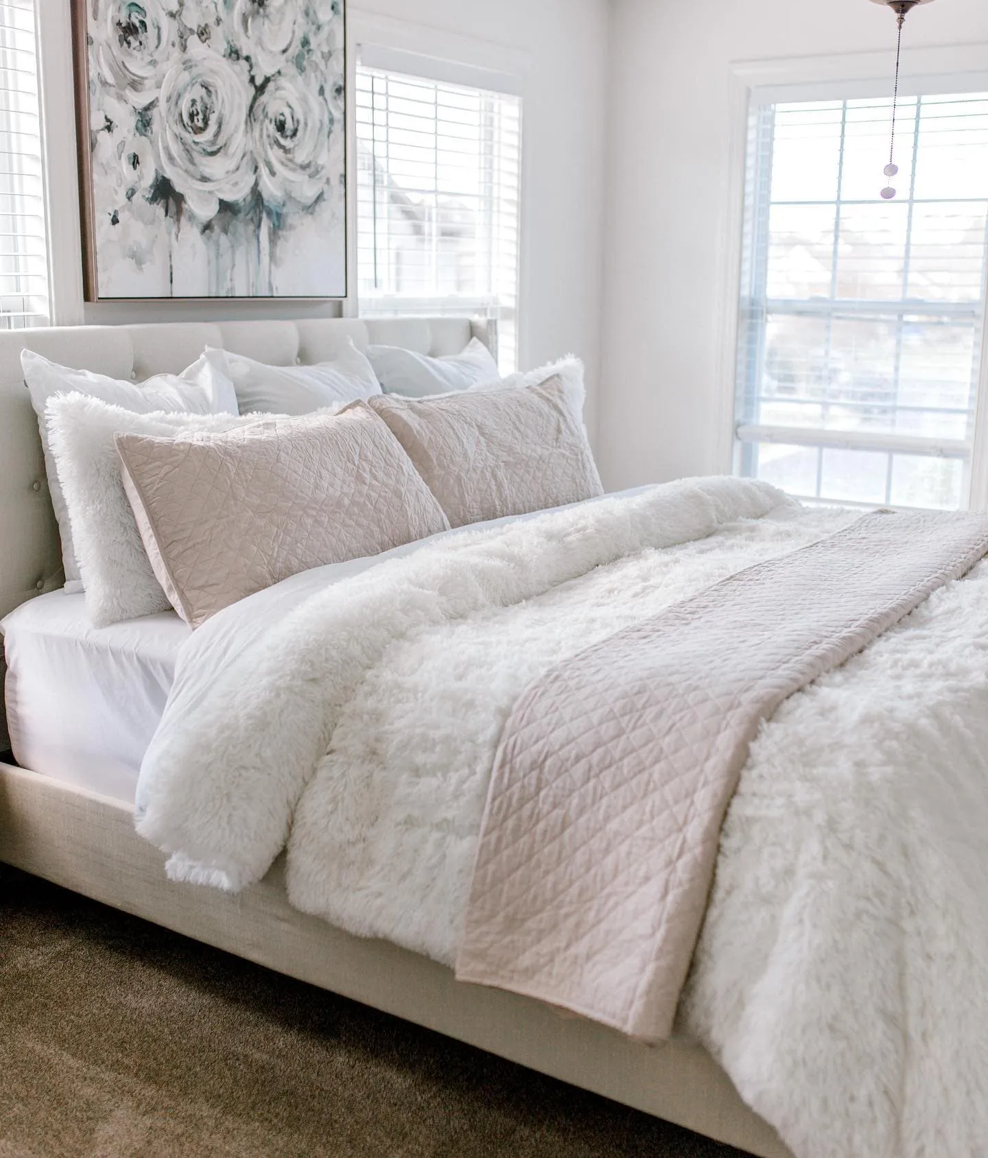 Emma Faux Fur Comforter Set