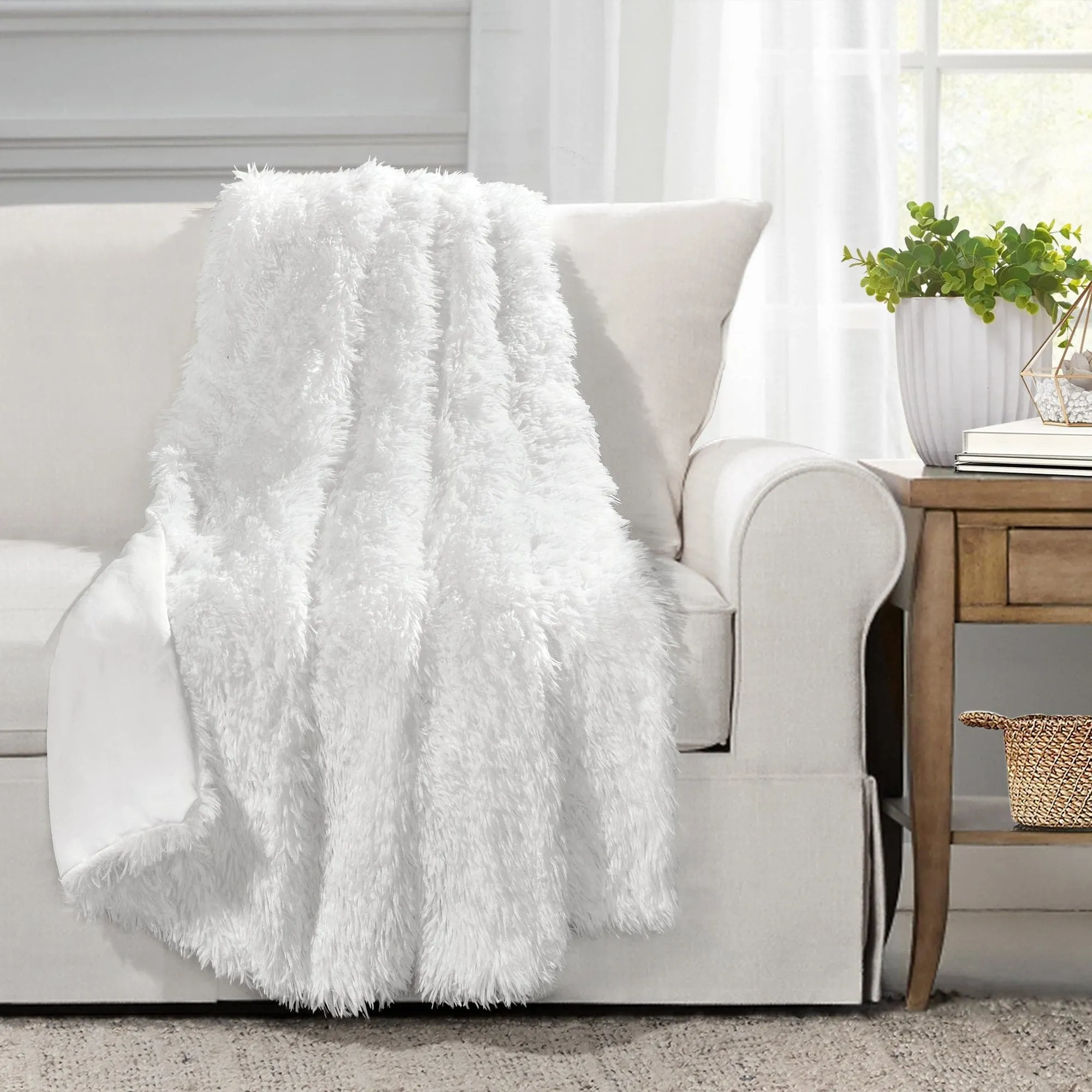 Emma Faux Fur Throw Blanket