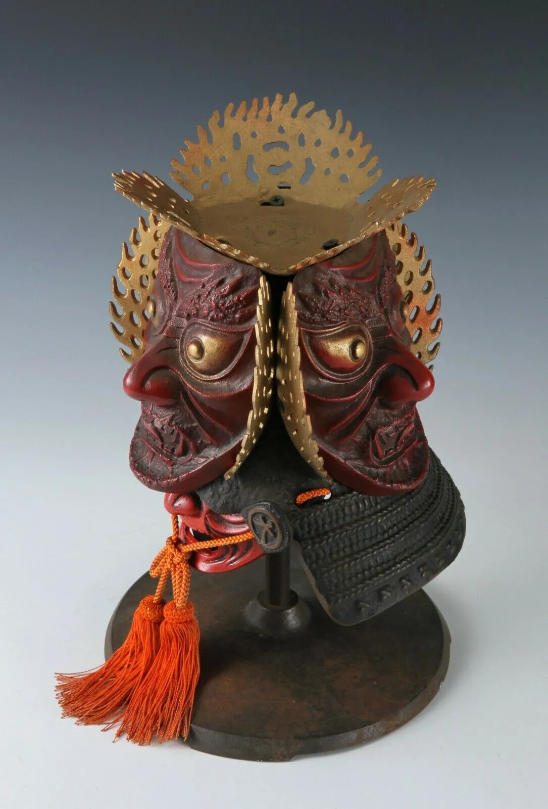 Extremely Rare Japanese Samurai Helmet -guardian deity of the three jewels-