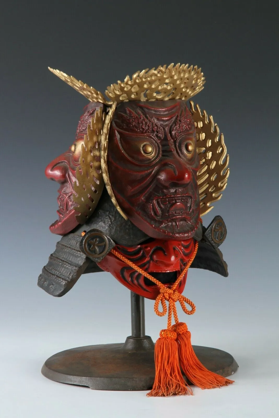 Extremely Rare Japanese Samurai Helmet -guardian deity of the three jewels-