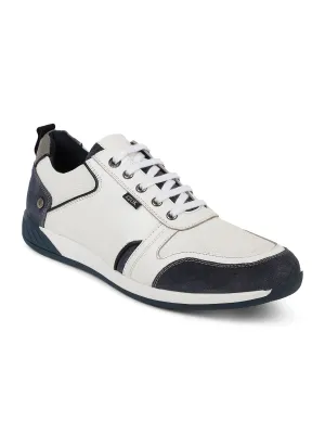 Ezok Men White Casual Sneaker Shoes