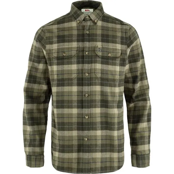 Fjallraven Singi Heavy Flannel Shirt - Green / Deep Forest