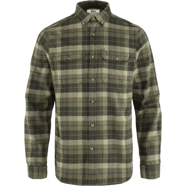 Fjallraven Singi Heavy Flannel Shirt - Green / Deep Forest