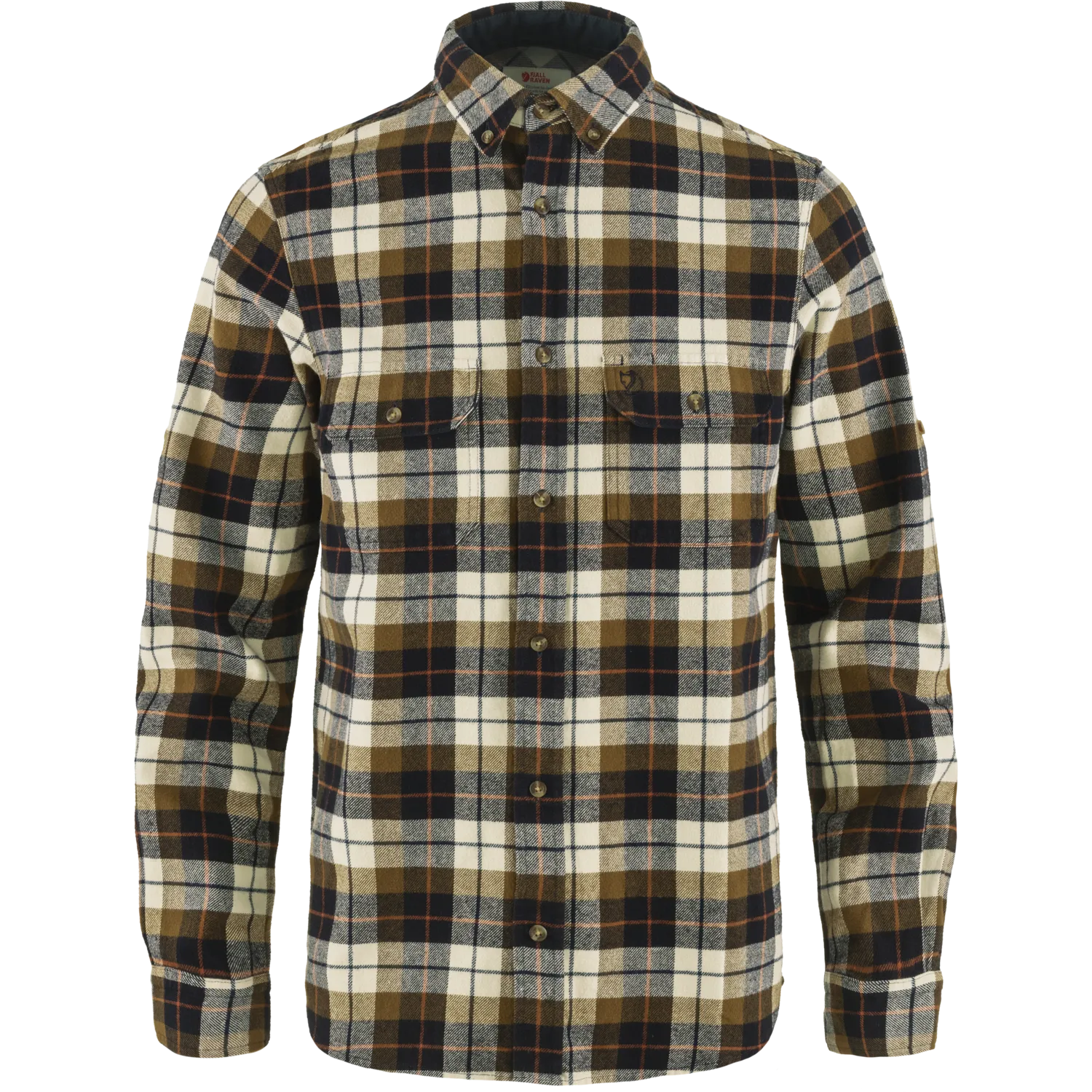 Fjällräven Men&#x27;s Singi Heavy Flannel Shirt Chalk White-Dark Navy | Buy Fjällräven Men&#x27;s Singi Heavy Flannel Shirt Chalk White-Dark Navy here | Outnorth