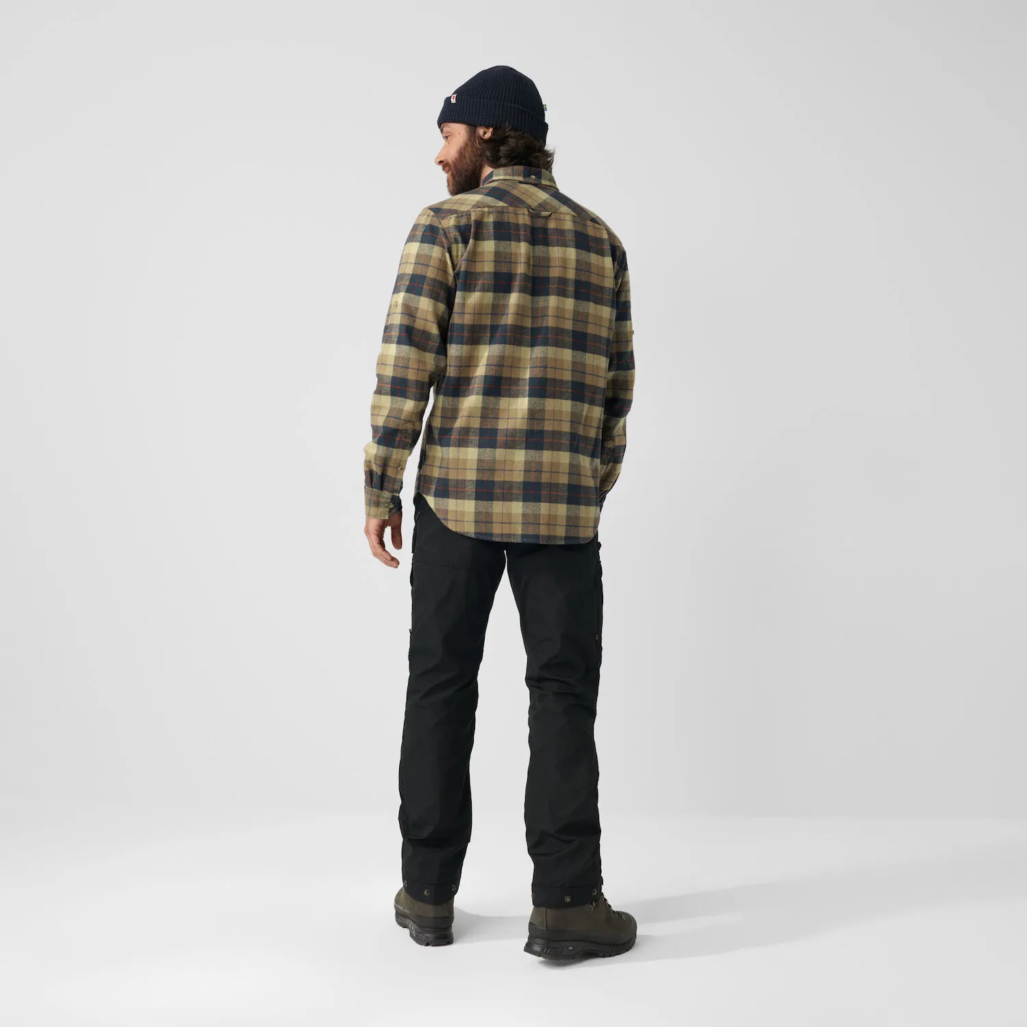 Fjällräven Men&#x27;s Singi Heavy Flannel Shirt Chalk White-Dark Navy | Buy Fjällräven Men&#x27;s Singi Heavy Flannel Shirt Chalk White-Dark Navy here | Outnorth