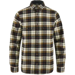 Fjällräven Men&#x27;s Singi Heavy Flannel Shirt Chalk White-Dark Navy | Buy Fjällräven Men&#x27;s Singi Heavy Flannel Shirt Chalk White-Dark Navy here | Outnorth