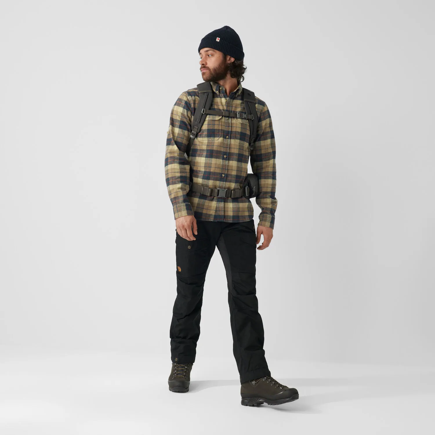 Fjällräven Men&#x27;s Singi Heavy Flannel Shirt Super Grey/Stone Grey | Buy Fjällräven Men&#x27;s Singi Heavy Flannel Shirt Super Grey/Stone Grey here | Outnorth