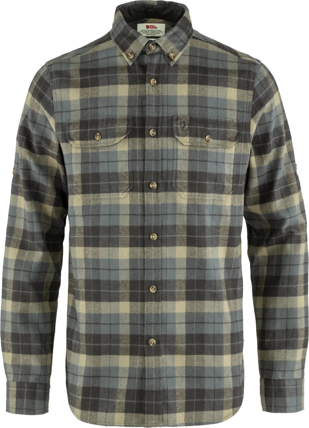 Fjällräven Men&#x27;s Singi Heavy Flannel Shirt Super Grey/Stone Grey | Buy Fjällräven Men&#x27;s Singi Heavy Flannel Shirt Super Grey/Stone Grey here | Outnorth