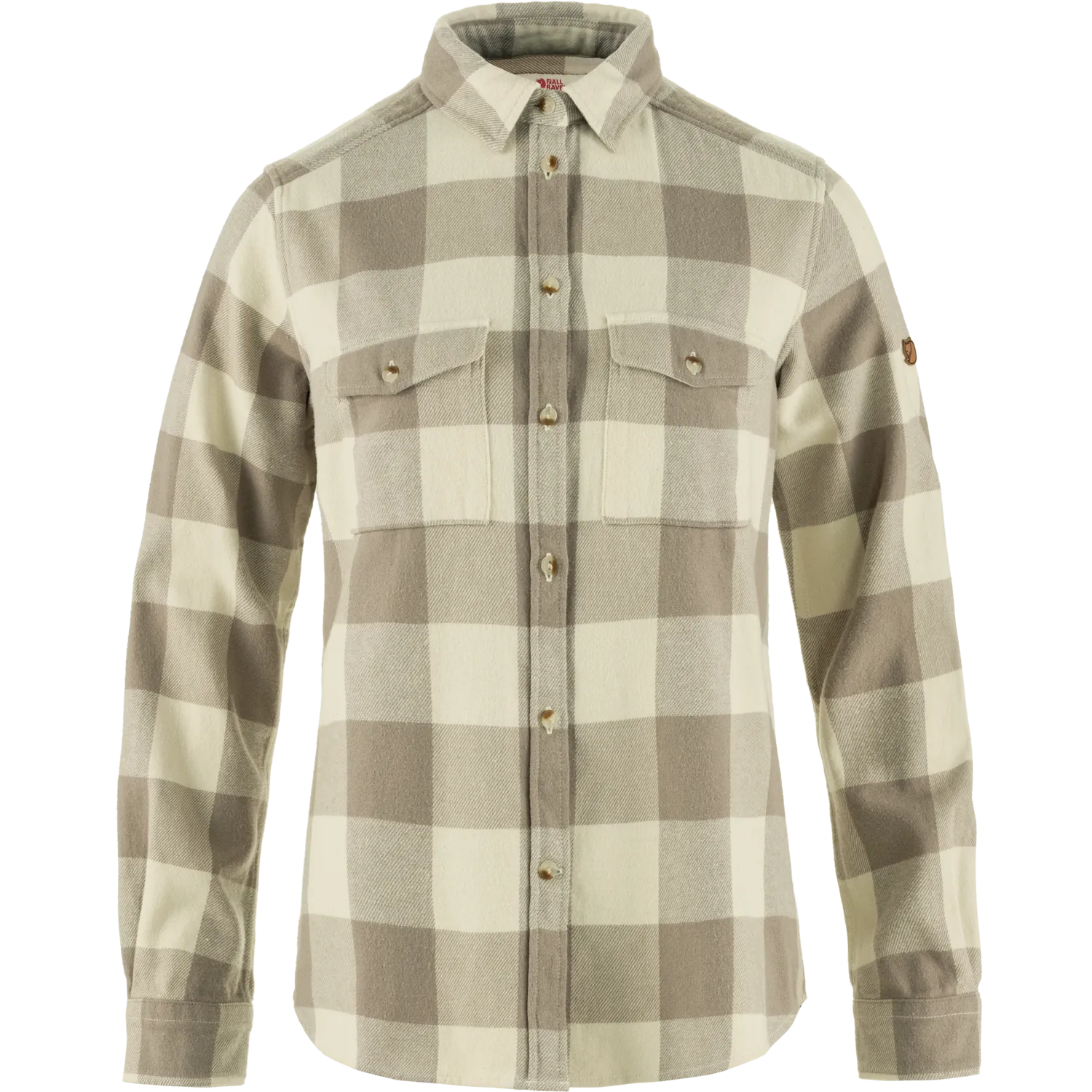 Fjällräven Women&#x27;s Övik Heavy Flannel Shirt Fog-Chalk White | Buy Fjällräven Women&#x27;s Övik Heavy Flannel Shirt Fog-Chalk White here | Outnorth