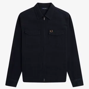 Fred Perry Heavy Twill Overshirt - Navy